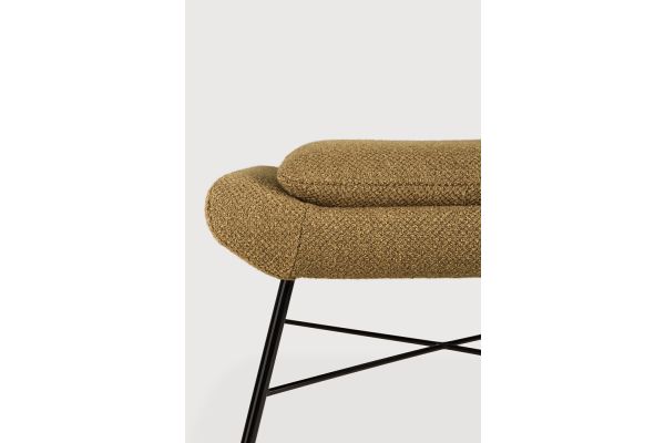 Barrow footstool - Ginger fabric