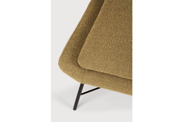 Barrow footstool - Ginger fabric