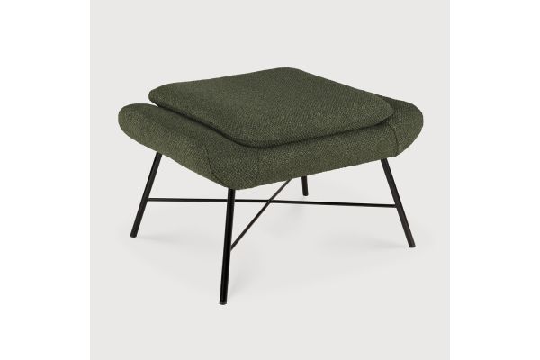 Barrow footstool - Pine Green fabric