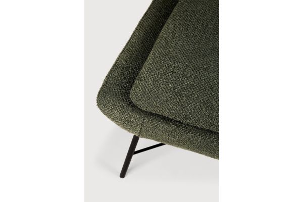 Barrow footstool - Pine Green fabric