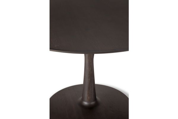 TORSION DINING TABLE - VARNISHED OAK - BROWN - ROUND 70 X 70 X 76 50023