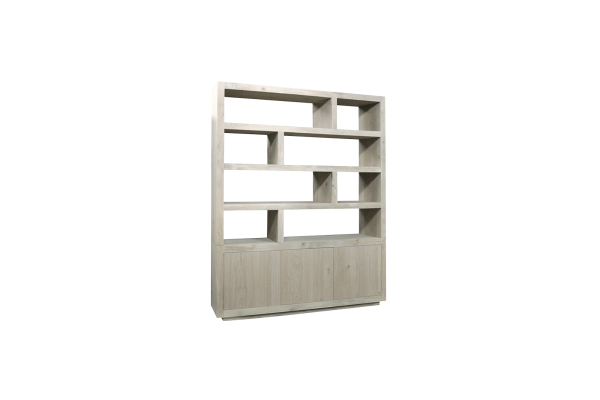  Vakkenkast HELDER 3drs (versprongen) EBK039