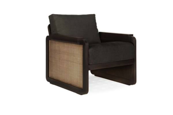 Panel lounge chair - varnished teak