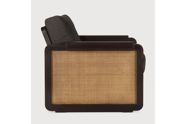 Panel lounge chair - varnished teak