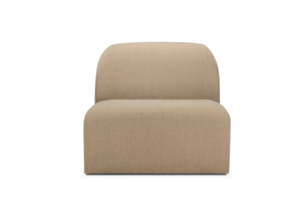Bulky modular sofa - Light Sepia fabric - 1 seater
