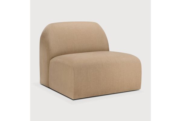 Bulky modular sofa - Light Sepia fabric - 1 seater