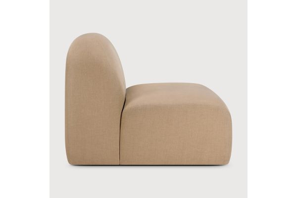 Bulky modular sofa - Light Sepia fabric - 1 seater