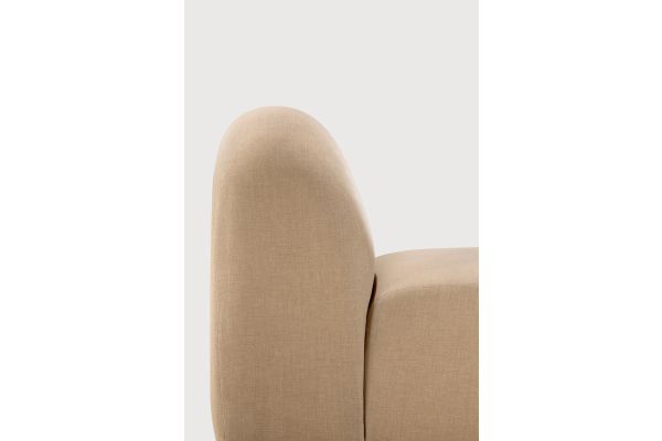 Bulky modular sofa - Light Sepia fabric - 1 seater