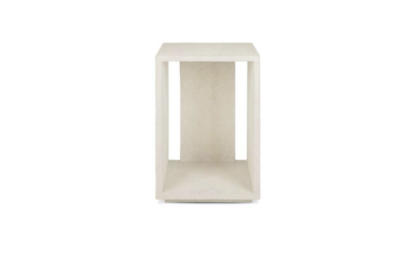 Elements bedside table - varnished Microcement 