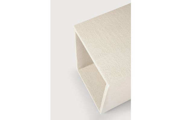 Elements bedside table - varnished Microcement 