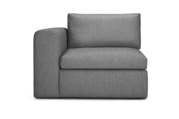 Mellow modular sofa Granite Eco fabric end seat R