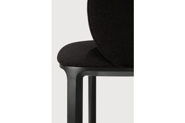 Unda dining chair varnished oak black Charcoal