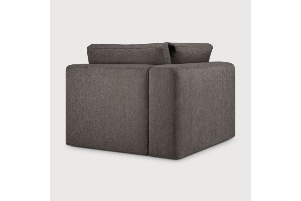 Mellow modular sofa Granite Eco fabric 90° corner
