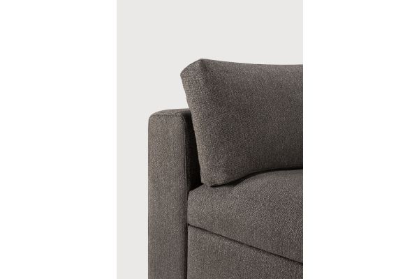 Mellow modular sofa Granite Eco fabric 90° corner
