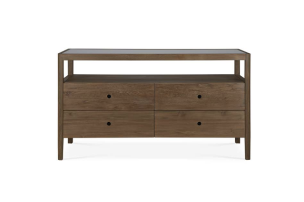 Spindle dresser - reclaimed teak - 4 drawers