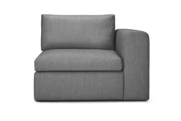 Mellow modular sofa Granite Eco fabric end seat L 
