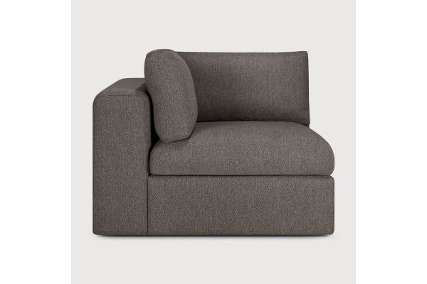 Mellow modular sofa Granite Eco fabric end seat L 