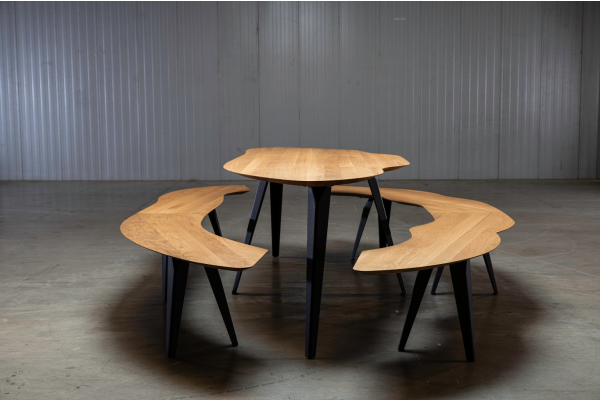 Texel eettafel bank links | Seuren Tafels