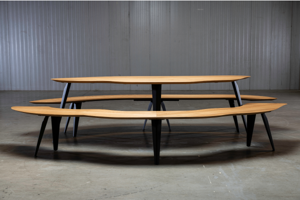 Texel eettafel bank links | Seuren Tafels