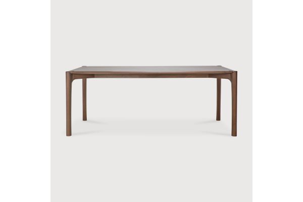 PI DINING TABLE - VARNISHED TEAK - BROWN