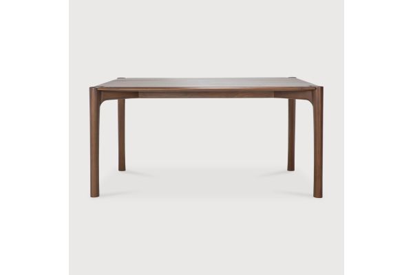PI DINING TABLE - VARNISHED TEAK - BROWN