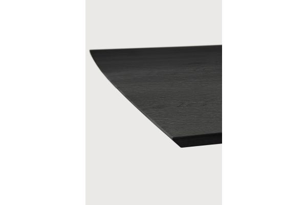MIKADO DINING TABLE - VARNISHED OAK - BLACK