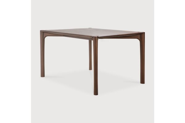 PI DINING TABLE - VARNISHED TEAK - BROWN
