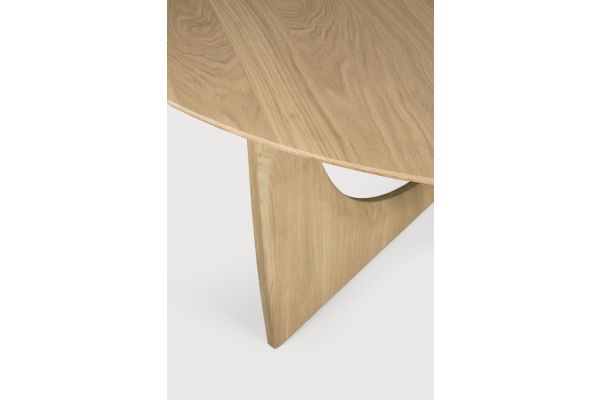 ETHNICRAFT TEAK GEOMETRIC DINING TABLE ROUND