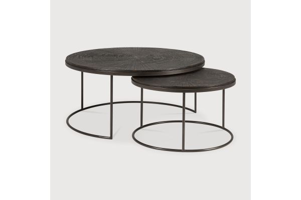 NESTING COFFEE TABLE - VARNISHED MINERALS - SLICE 