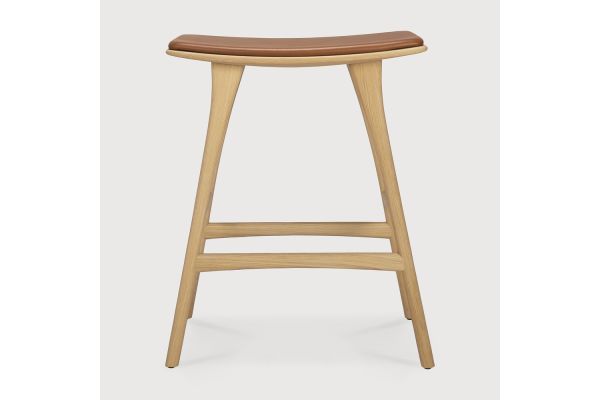 OSSO COUNTER STOOL - VARNISHED OAK 