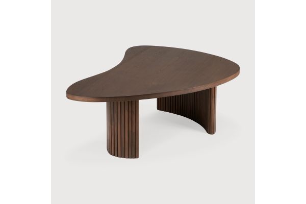 BOOMERANG COFFEE TABLE - VARNISHED TEAK - BROWN