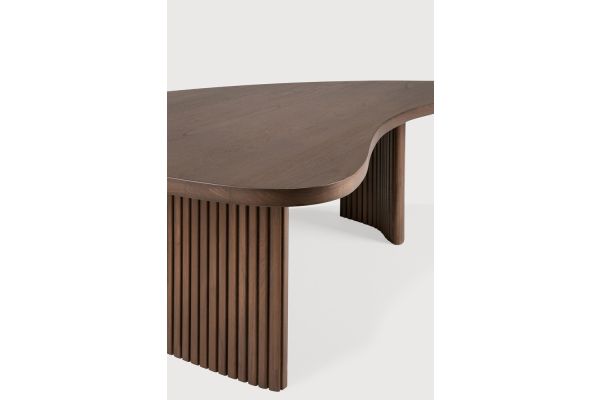 BOOMERANG COFFEE TABLE - VARNISHED TEAK - BROWN
