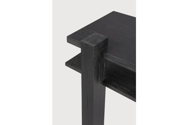 ABSTRACT CONSOLE - VARNISHED TEAK - BLACK 