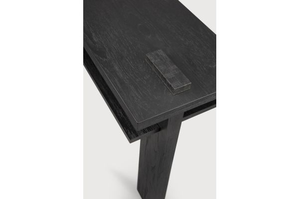 ABSTRACT CONSOLE - VARNISHED TEAK - BLACK 
