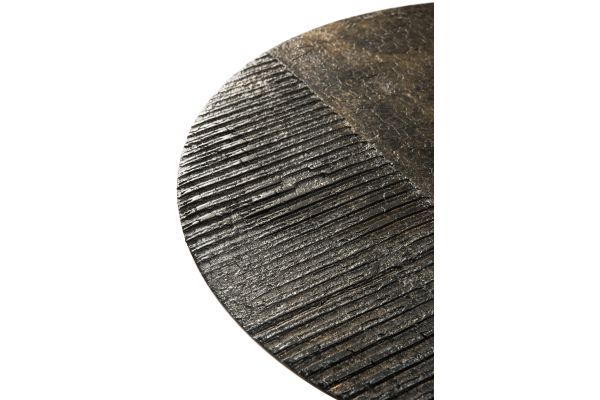 ETHNICRAFT LUNA COFFEE TABLE - LAVA LINEAR WHISKY 