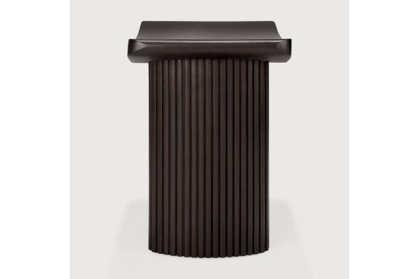 ROLLER MAX STOOL - VARNISHED MAHOGANY - DARK BROWN