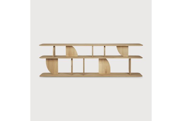 GEOMETRIC SOFA CONSOLE - OAK 210 x 35 x 67	