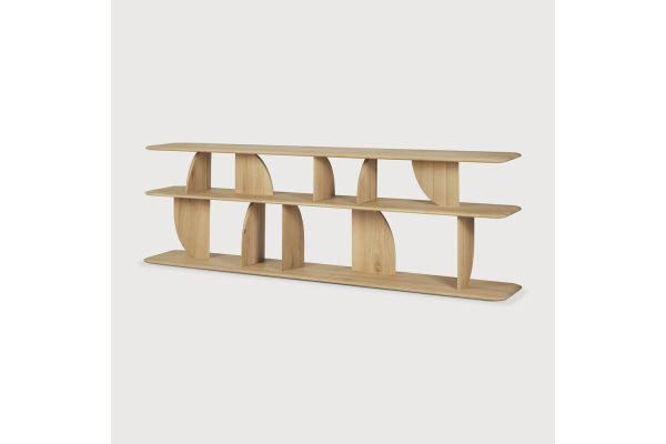 GEOMETRIC SOFA CONSOLE - OAK 210 x 35 x 67	