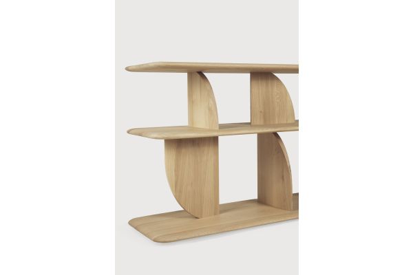 GEOMETRIC SOFA CONSOLE - OAK 210 x 35 x 67	