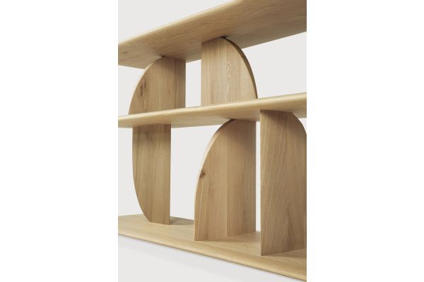 GEOMETRIC SOFA CONSOLE - OAK 210 x 35 x 67	