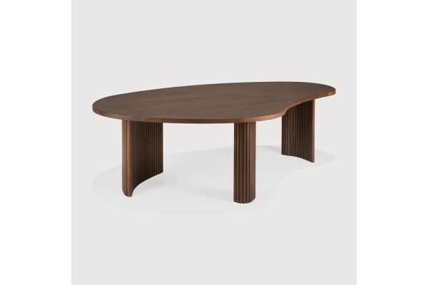 BOOMERANG COFFEE TABLE - VARNISHED TEAK - BROWN