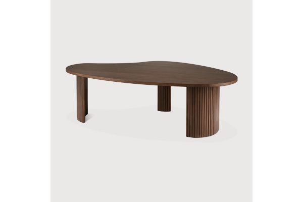 BOOMERANG COFFEE TABLE - VARNISHED TEAK - BROWN