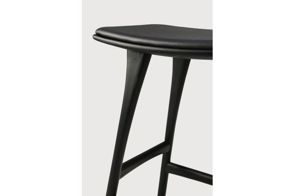 OSSO COUNTER STOOL - VARNISHED OAK - BLACK 
