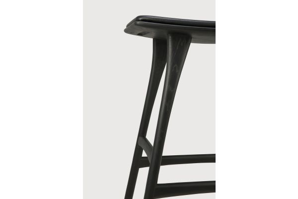 OSSO COUNTER STOOL - VARNISHED OAK - BLACK 