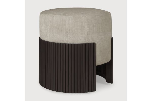 ROLLER MAX POUF - VARNISHED MAHOGANY - DARK BROWN 