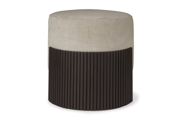 ROLLER MAX POUF - VARNISHED MAHOGANY - DARK BROWN 