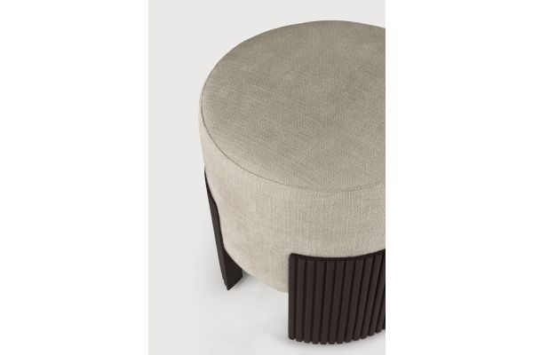 ROLLER MAX POUF - VARNISHED MAHOGANY - DARK BROWN 