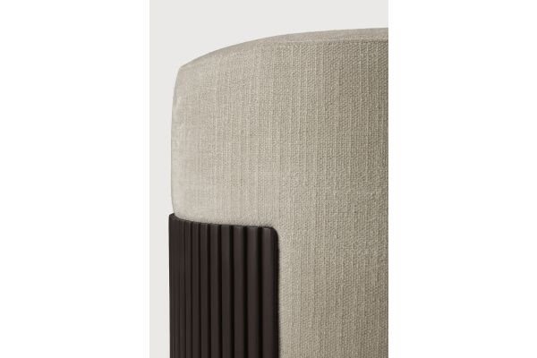 ROLLER MAX POUF - VARNISHED MAHOGANY - DARK BROWN 