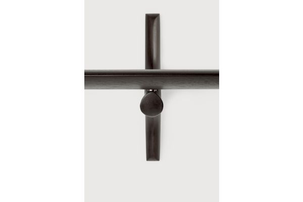 PI WALL SHELF - VARNISHED MAHOGANY - DARK BROWN 