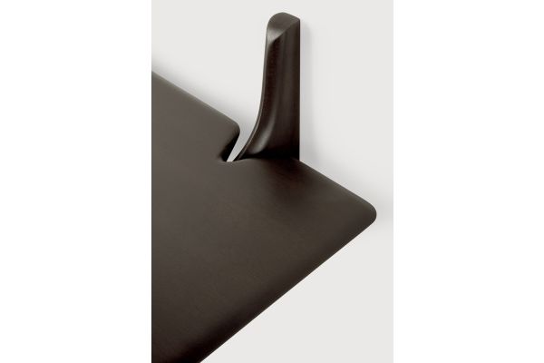 PI WALL SHELF - VARNISHED MAHOGANY - DARK BROWN 